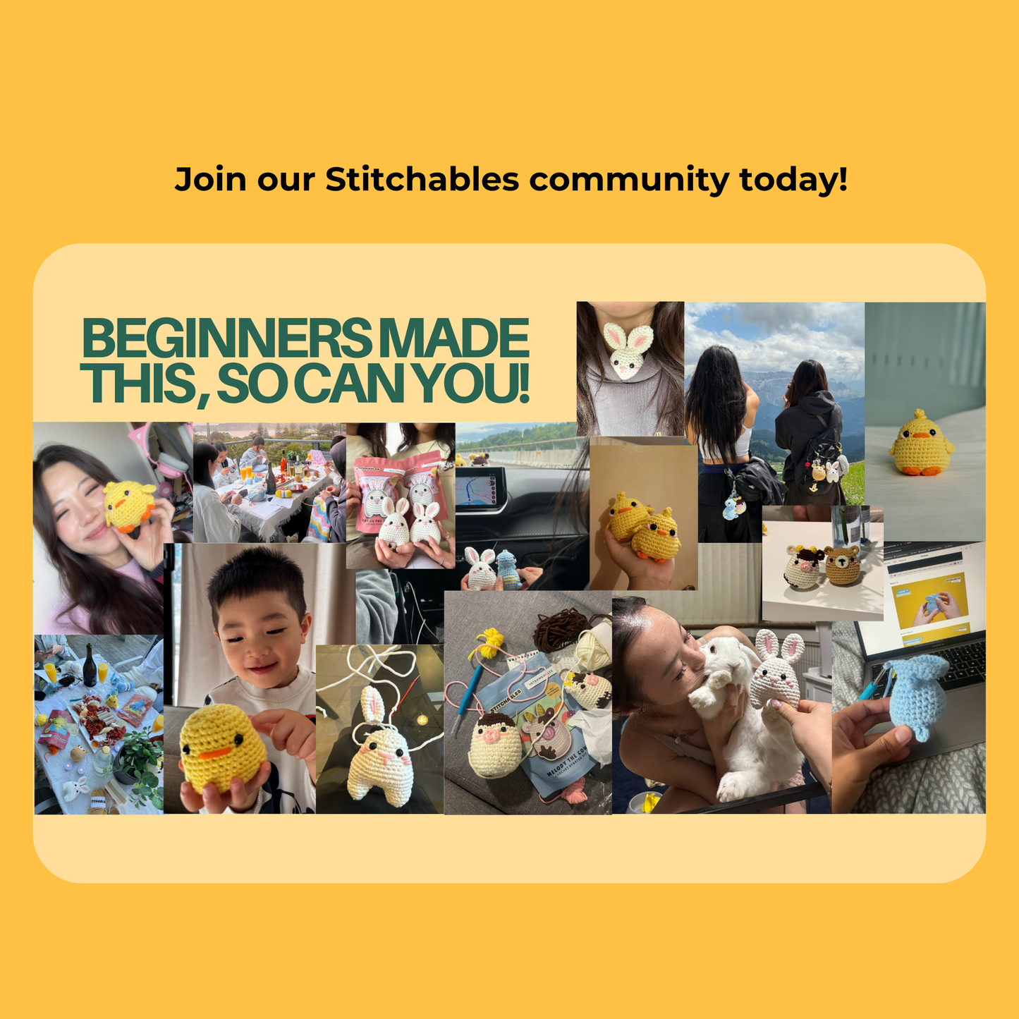 Dino Crochet Kit (Sumo)