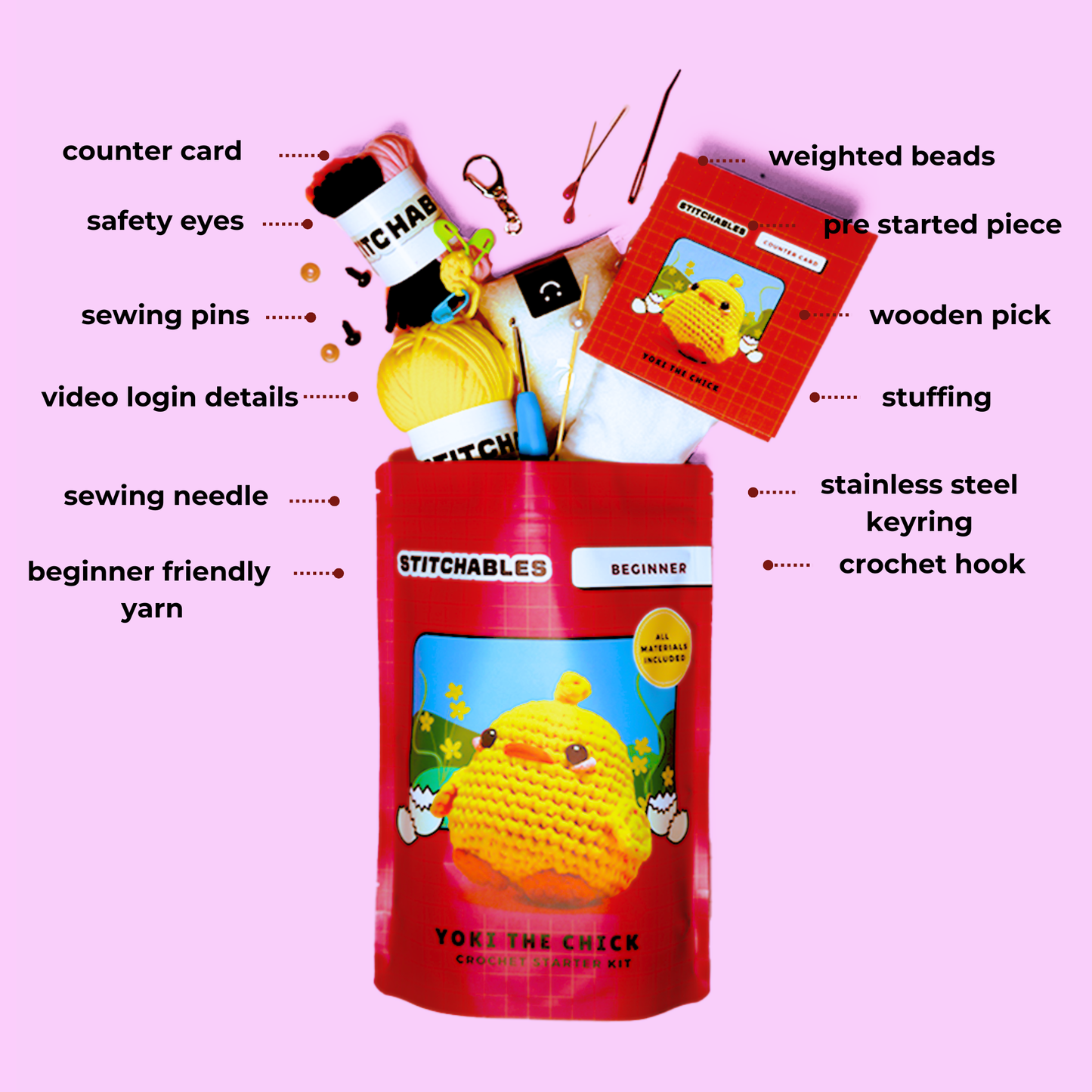 Chick Crochet Kit (Yoki)