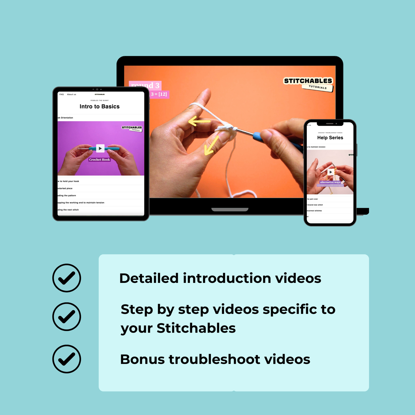 Dachshund Crochet Kit (Blue)