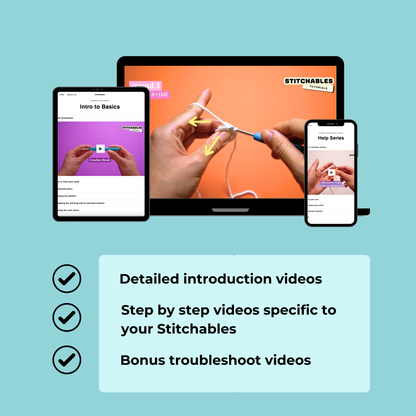 Dachshund Crochet Kit (Blue)