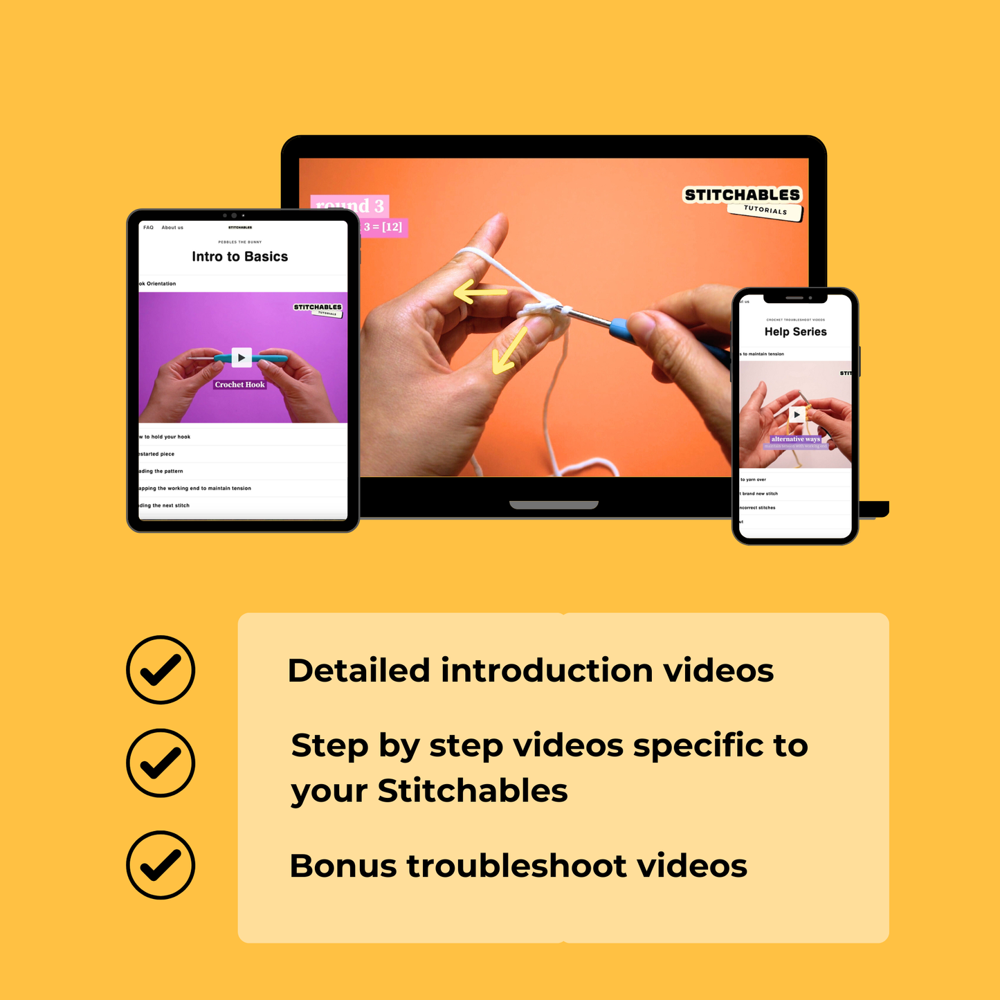 Dino Crochet Kit (Sumo)