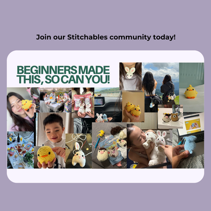 Bunny Crochet Kit (Pebbles)